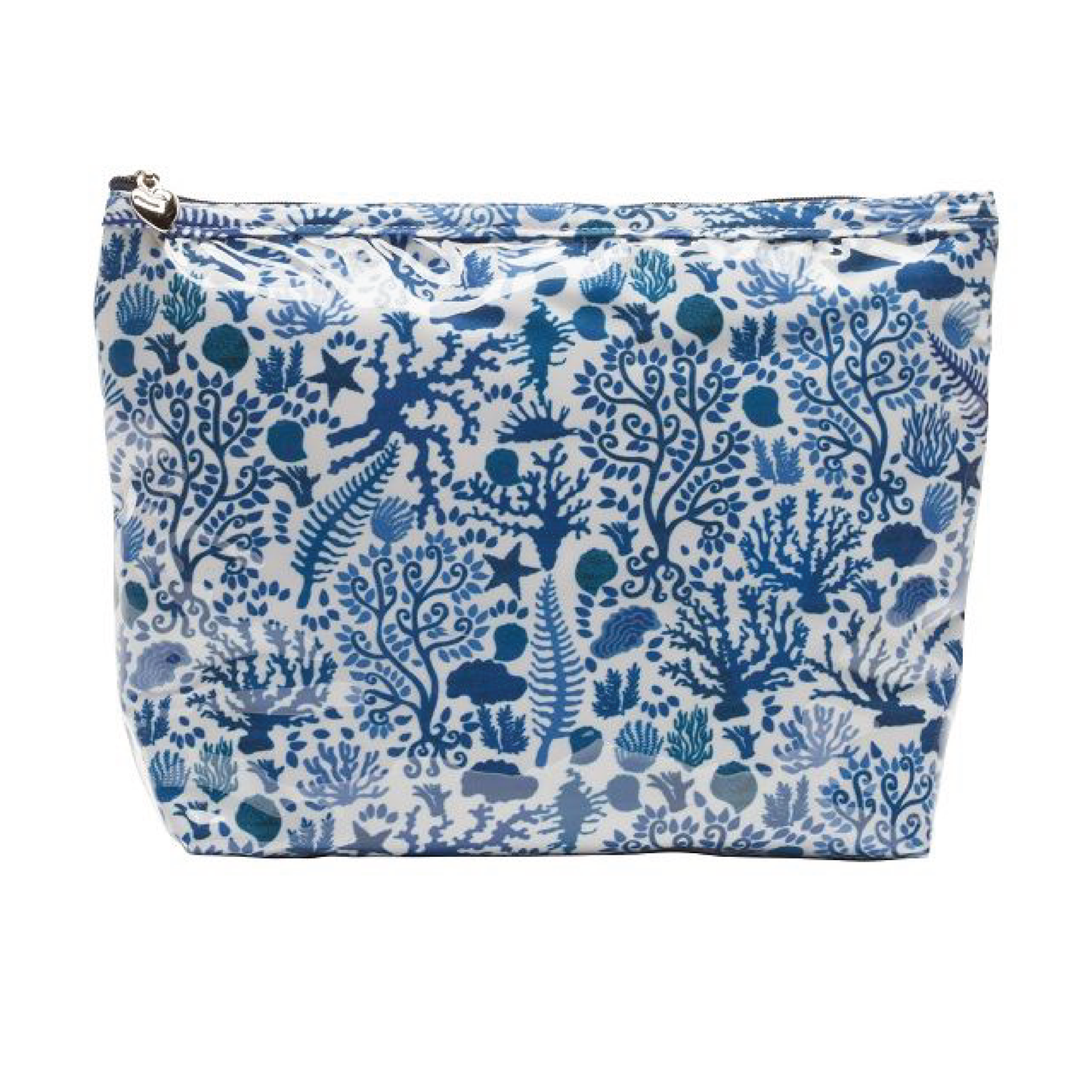 Seashells Blue Cosmetic Bag
