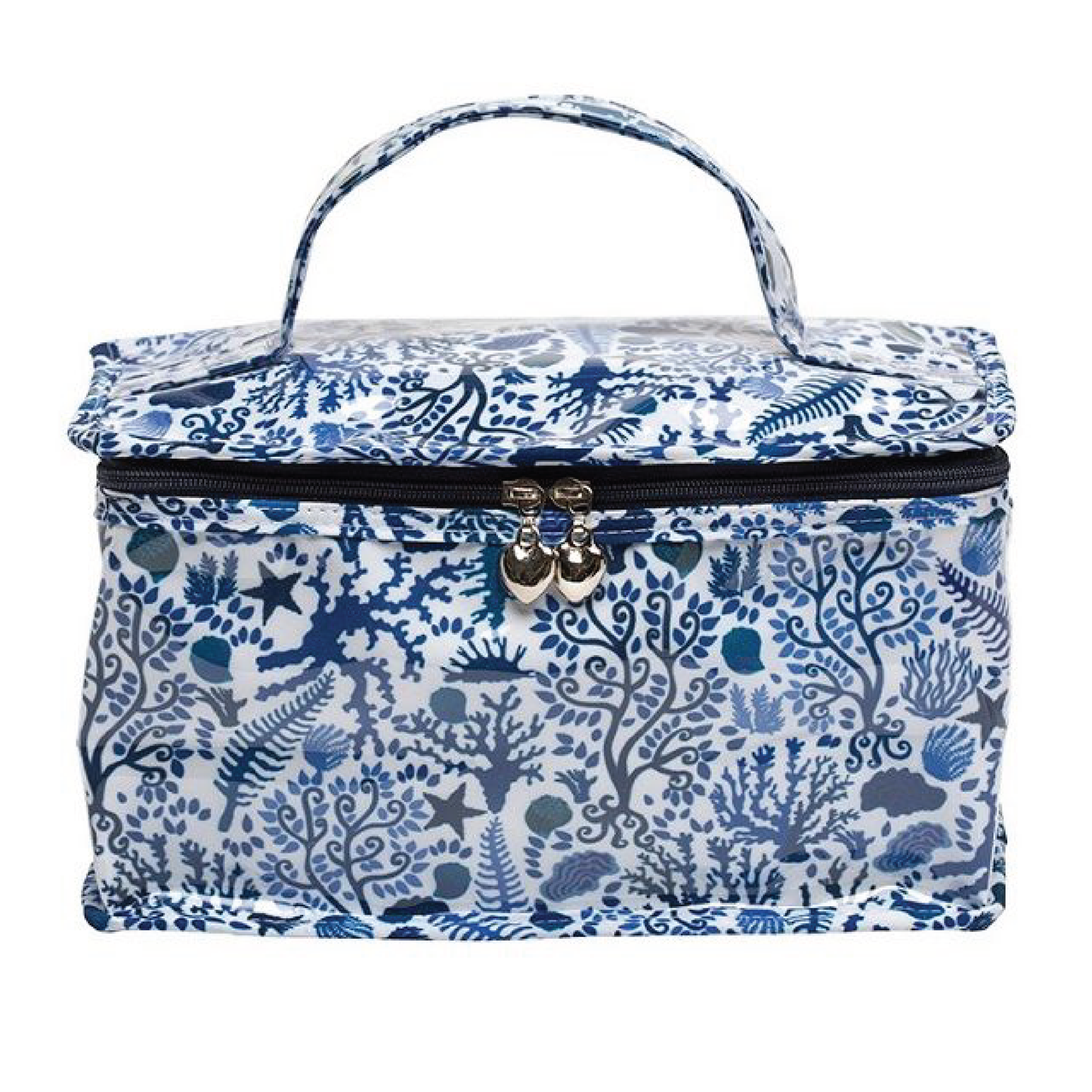 Seashells Blue Cosmetic Bag