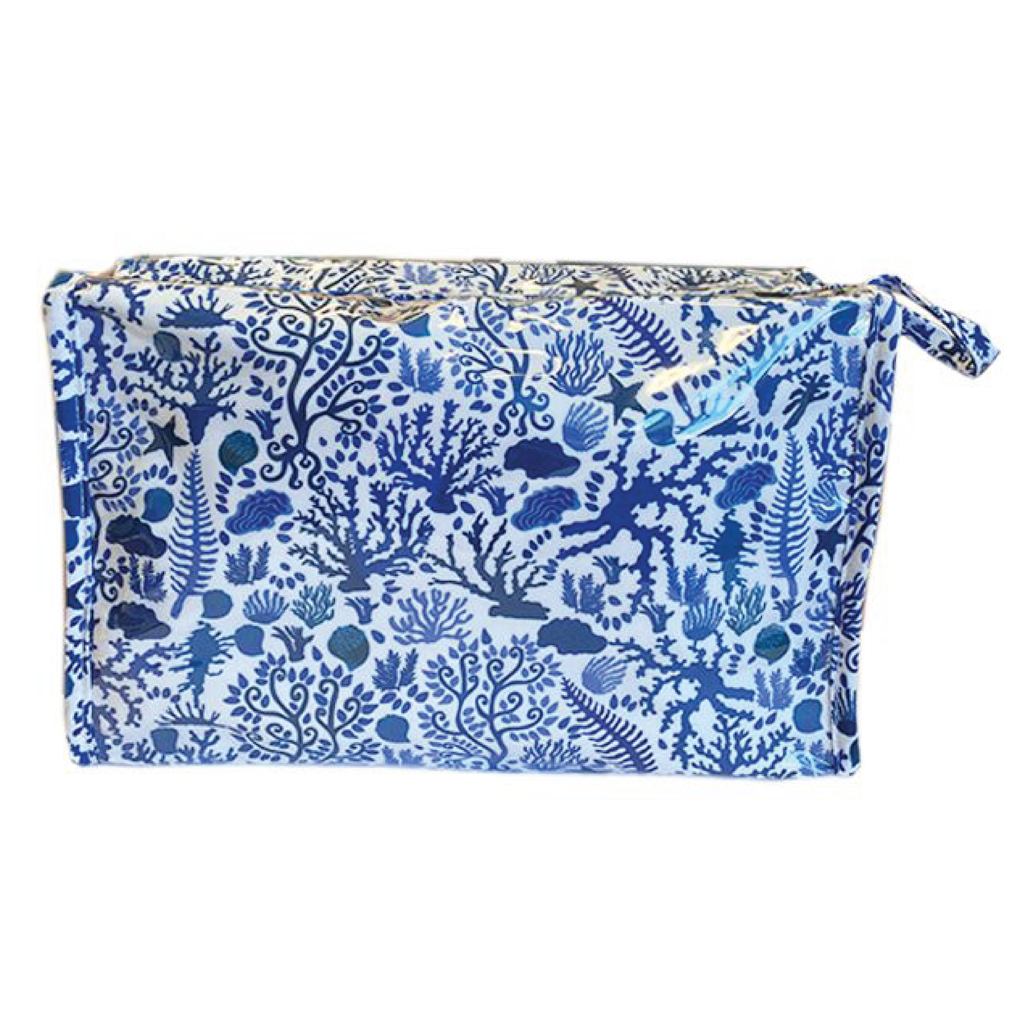Seashells Blue Cosmetic Bag