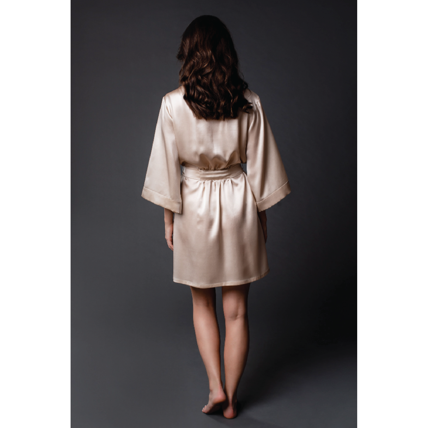Champagne Silk Robe