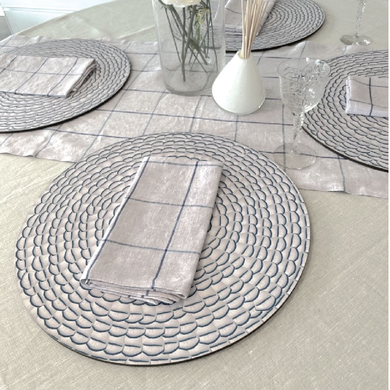 Feathers Blue Lady Amherst Placemat