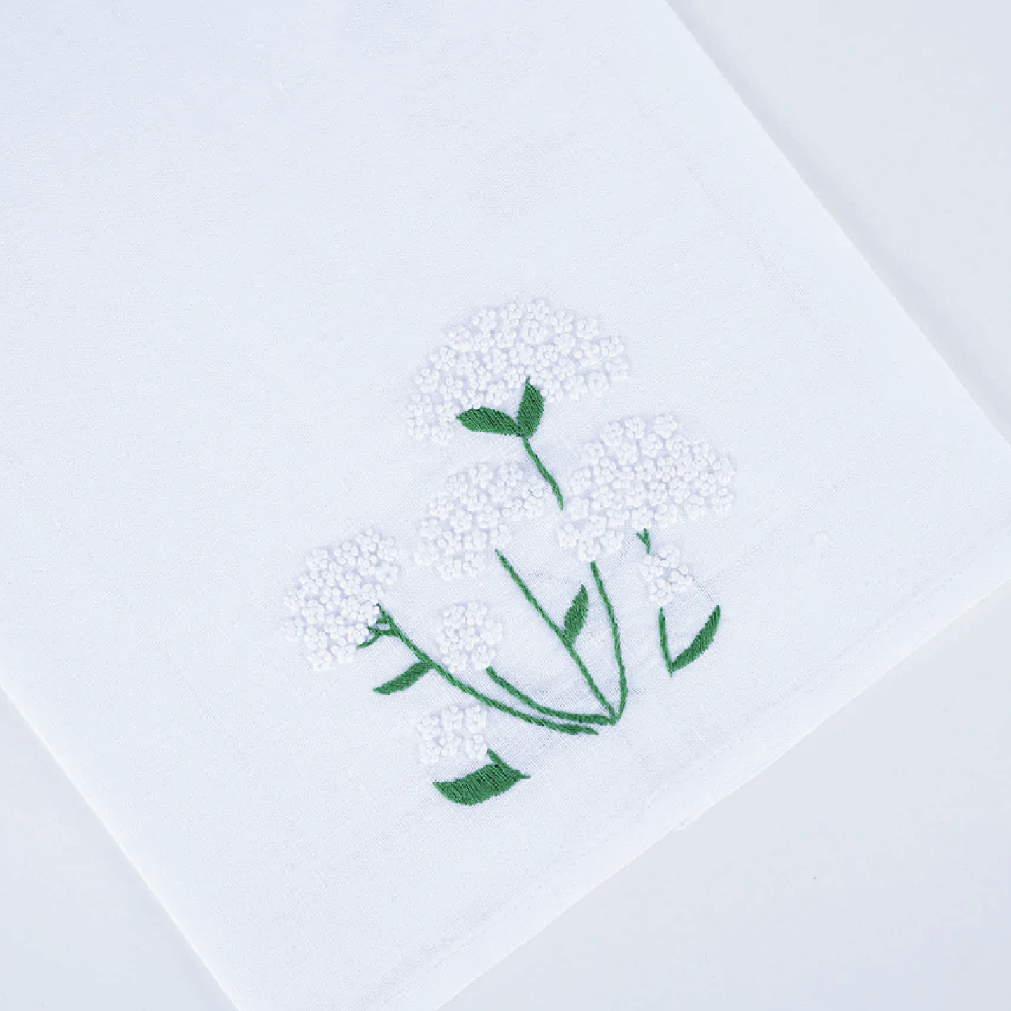 White Flowered Guest Towels