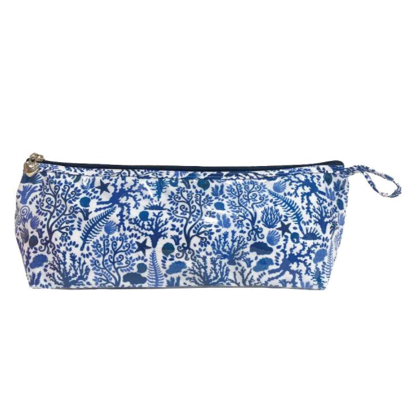 Seashells Blue Cosmetic Bag