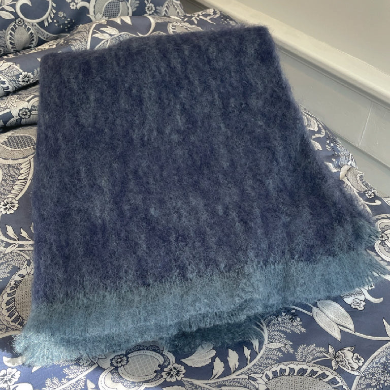 Mohair Throw Blanket - multiple colors available