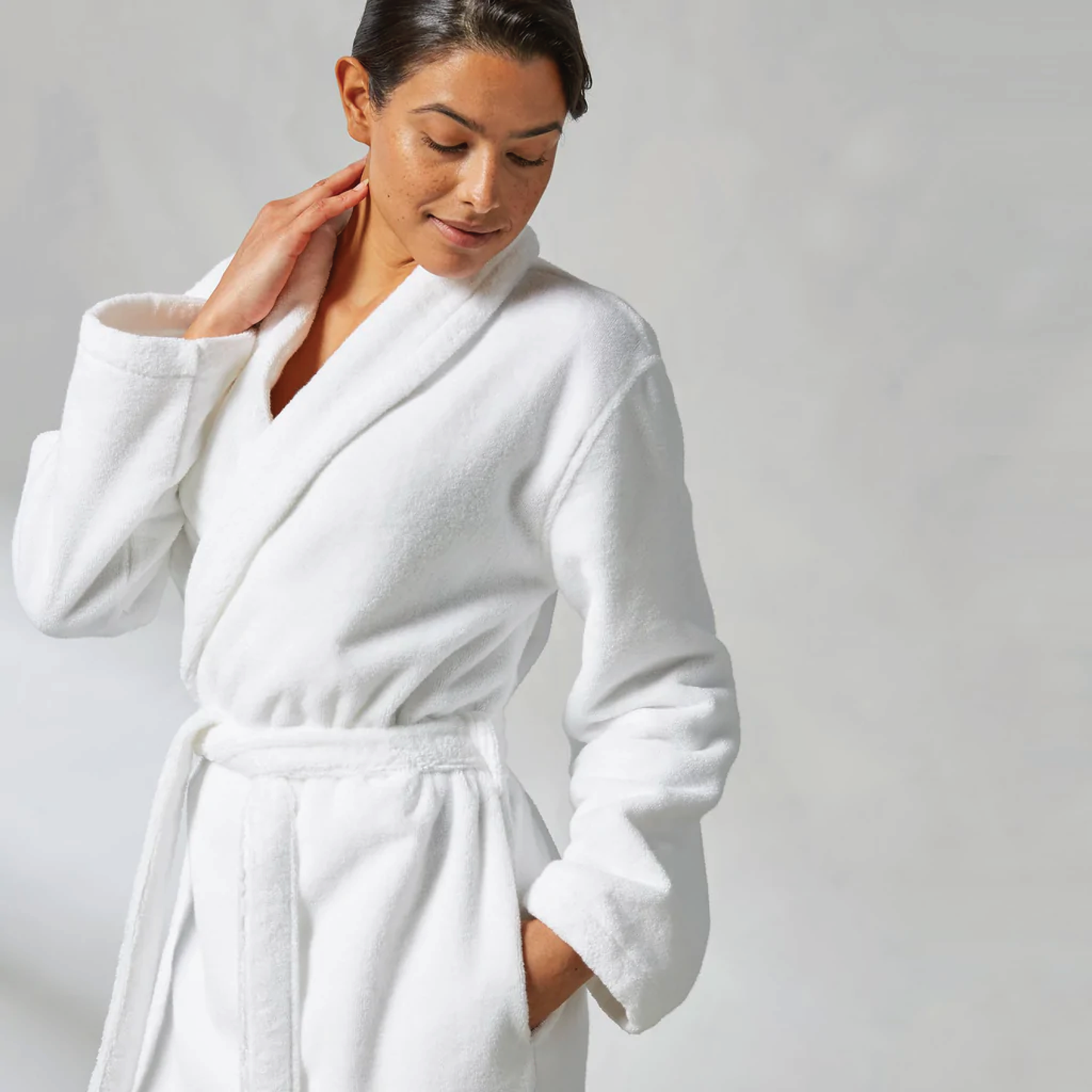 White Turkish Cotton Robe