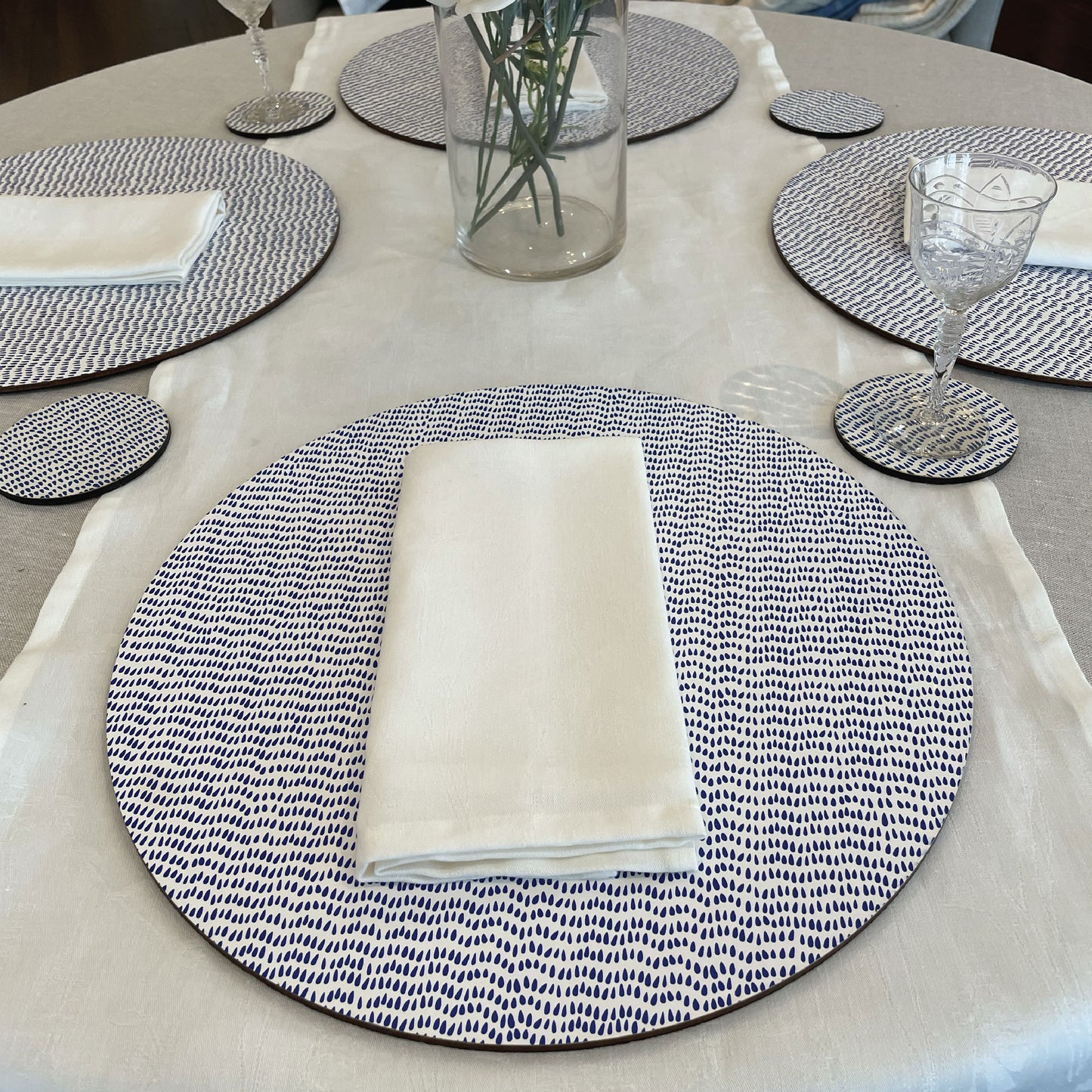 Teardrop Cobalt Blue Placemat