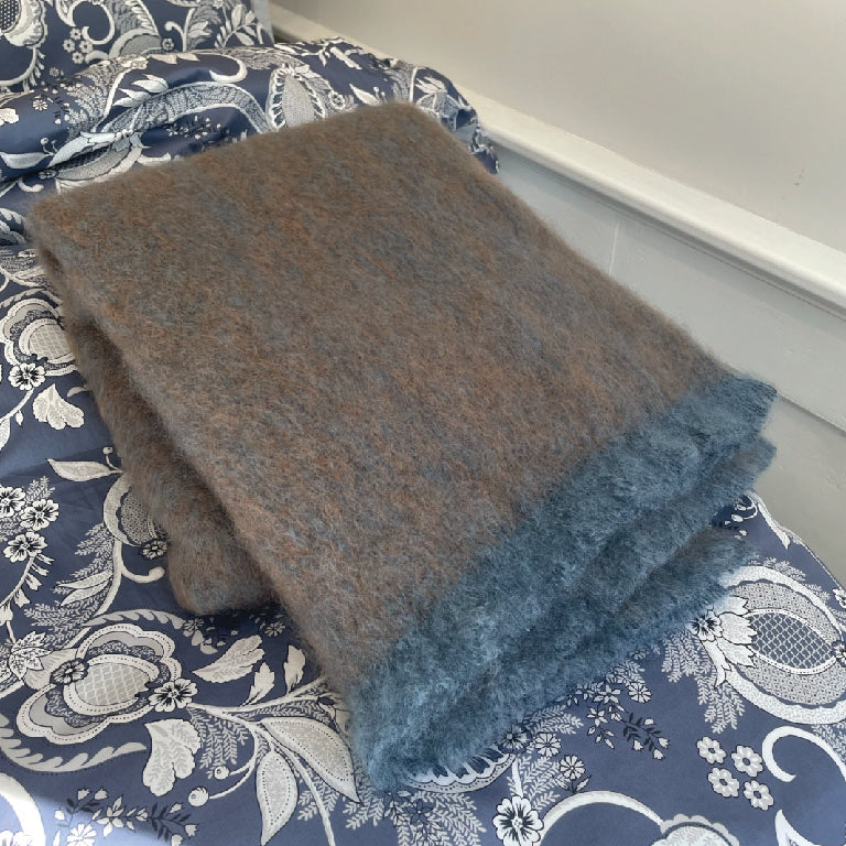 Mohair Throw Blanket - multiple colors available